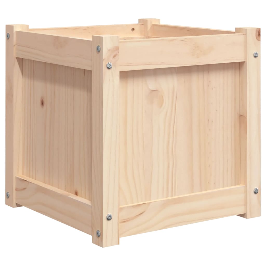 Vidaxl Planning Box 40x40x40 cm de pino sólido