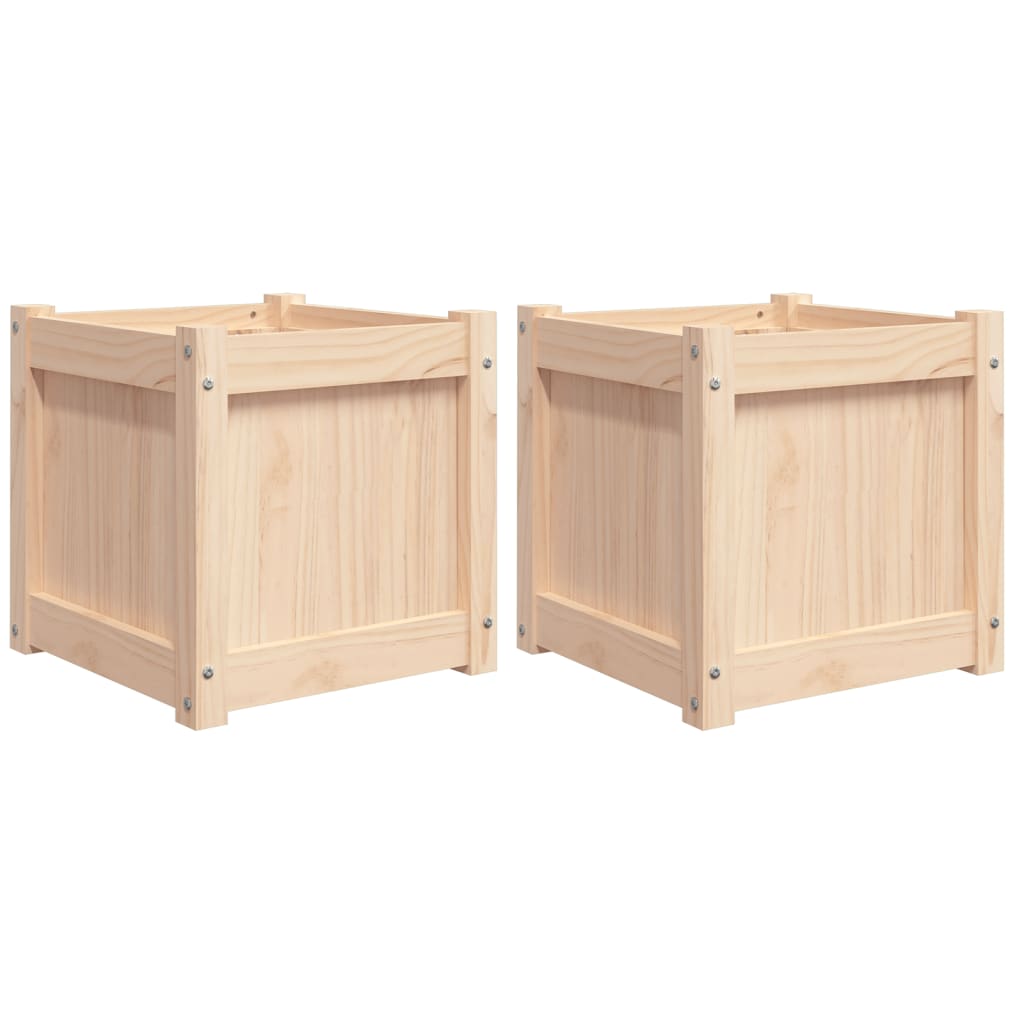 Vidaxl Plantadores 2 PC CM Solid Pine