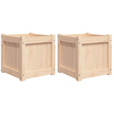 Vidaxl Plantadores 2 PC CM Solid Pine