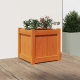 VidaXL Planning box 40x40x40 cm Solid pine wash brown