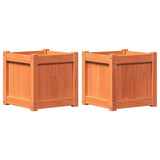 Vidaxl Plantadores 2 PC CM Pino Solid Pine Brown
