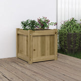 Vidaxl Planning Box 40x40x40 cm impregnert furu