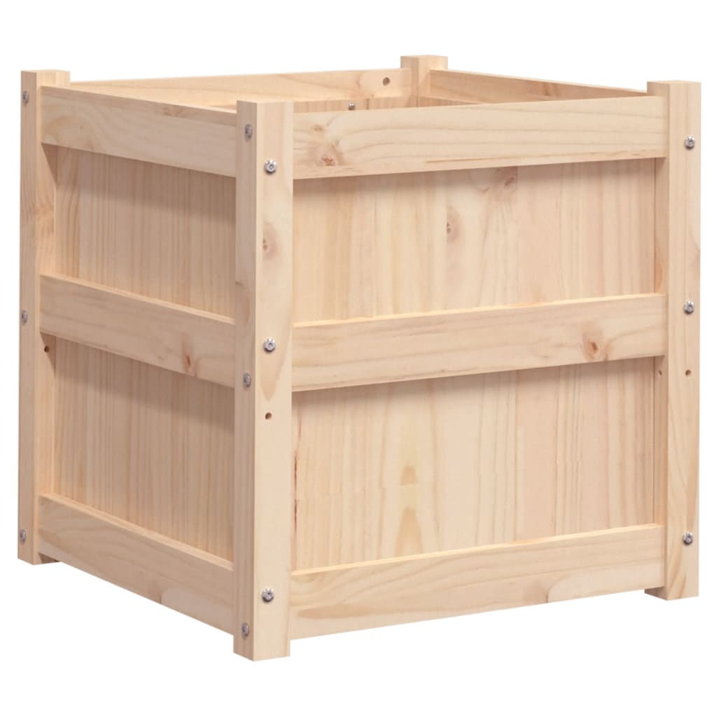 Vidaxl Planning Box 50x50x50 cm de pino sólido