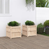 Vidaxl Planters 2 pc cm Solid pine