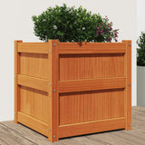VidaXL Planter 50x50x50 cm Solid pine wash brown