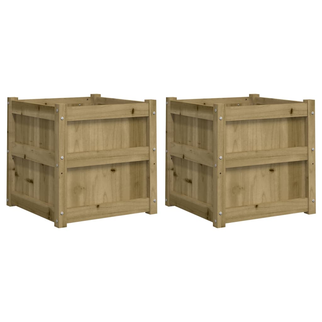 Vidaxl Planters 2 pc cm impregnated wood