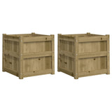 Vidaxl Planters 2 pc cm impregnated wood