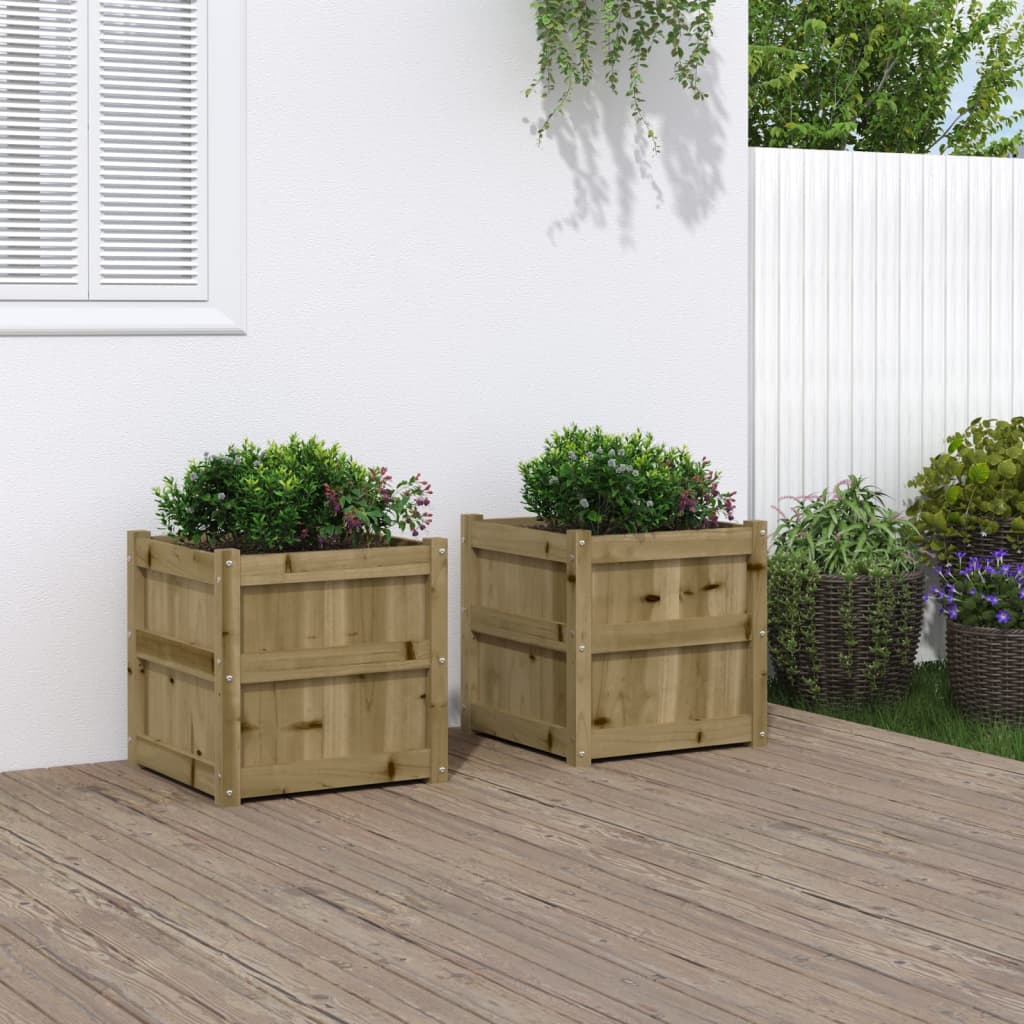 Vidaxl Planters 2 pc cm impregnated wood