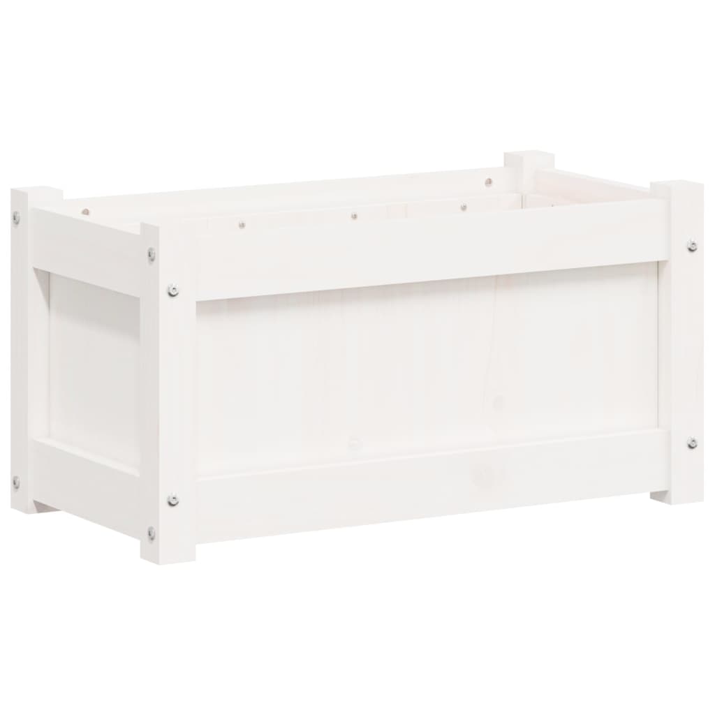 VidaXL Planning box 60x31x31 cm Solid pine white