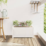 VidaXL Planning box 60x31x31 cm Solid pine white