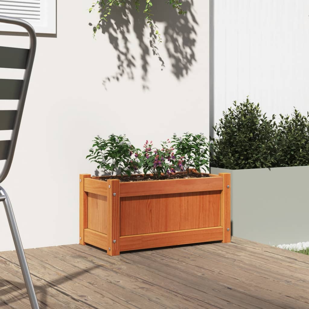 VidaXL Planning box 60x31x31 cm Solid pine wash brown