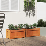 Vidaxl Planters 2 pc cm Solid pine wash brown