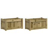 Vidaxl Planters 2 pc cm impregnated wood