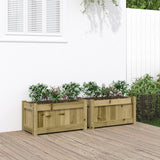 Vidaxl Planters 2 pc cm impregnated wood