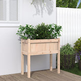 VidaXL Planter with legs 70x31x70 cm Solid pine