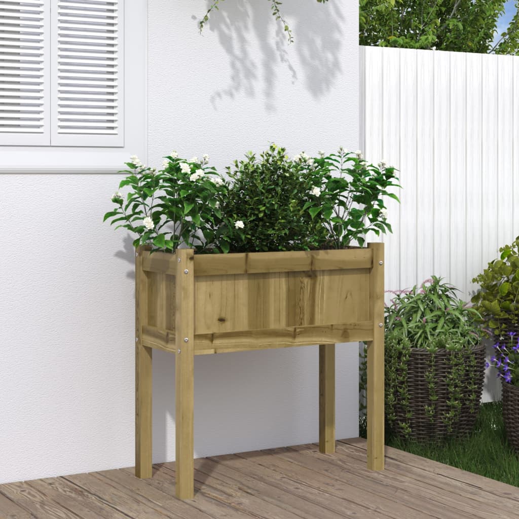 VidaXL Planter with legs 70x31x70 cm Impregnated pine