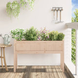 VidaXL Planter with legs 110x31x70 cm Solid pine