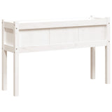 VidaXL Planters with legs 110x31x70 cm Solid pine white