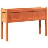VidaXL Planter with legs 110x31x70 cm Pine wood wash brown