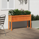 VidaXL Planter with legs 110x31x70 cm Pine wood wash brown