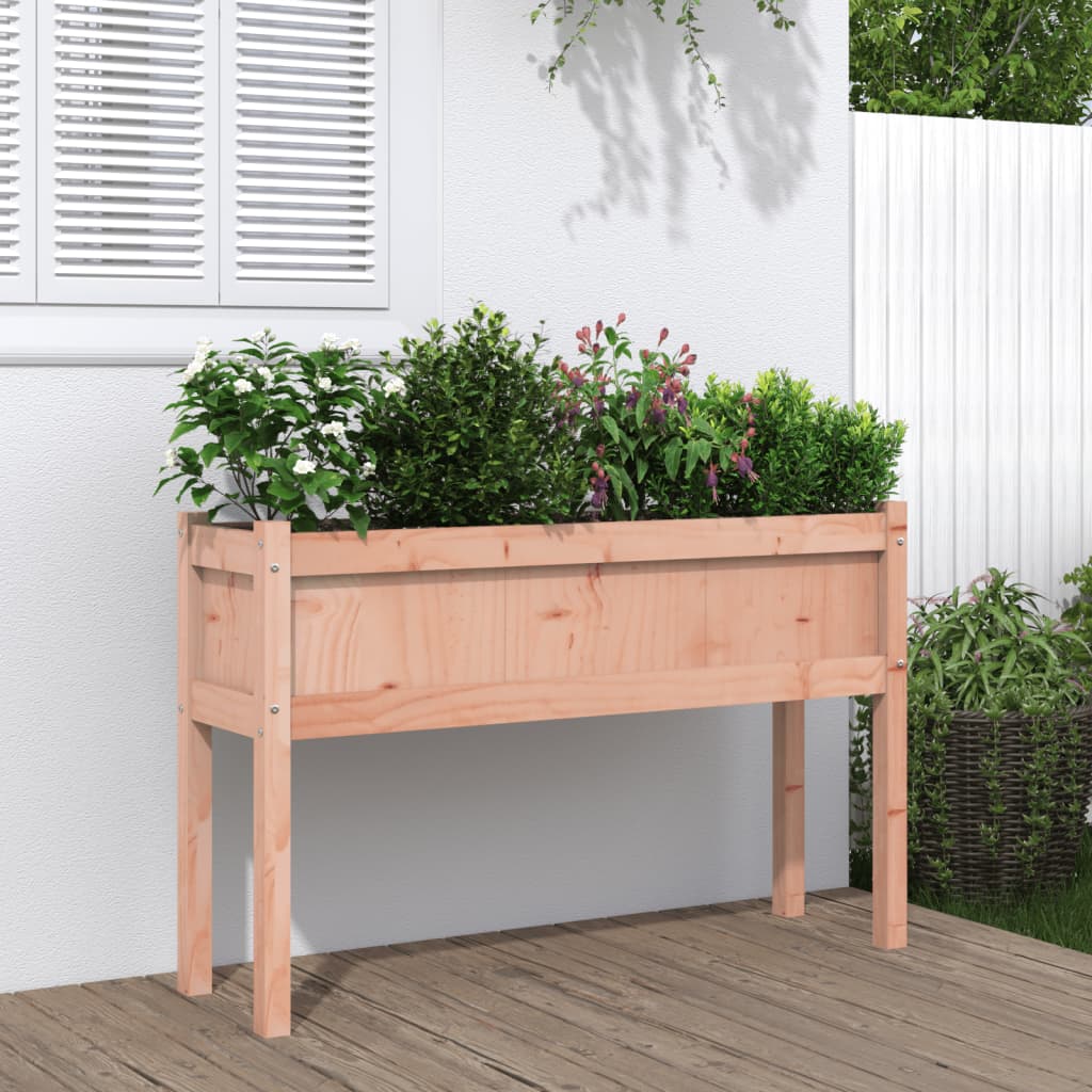VidaXL Planter with legs 110x31x70 cm Solid Douglashout