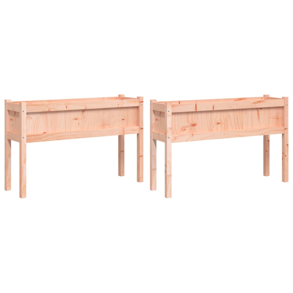 Vidaxl Planters with legs 2 pcs Solid Douglashout