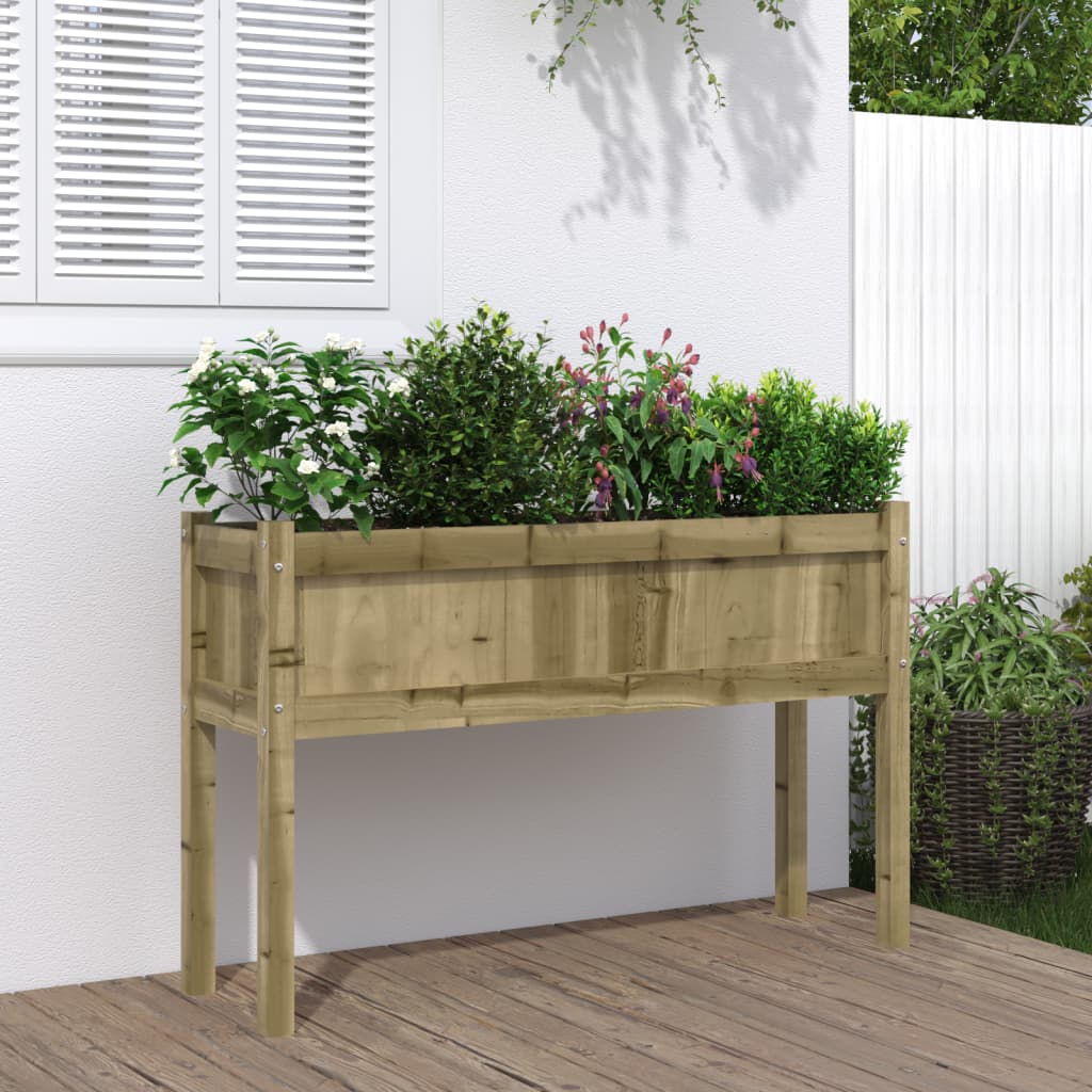 VidaXL Planter with legs 110x31x70 cm impregnated pine