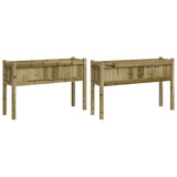 Vidaxl Planters with legs 2 pc cm impregnated wood