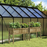 Vidaxl Planters with legs 2 pc cm impregnated wood