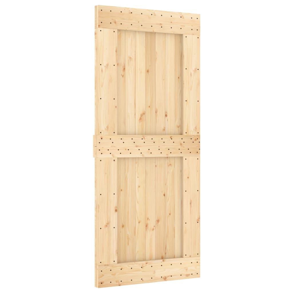 Vidaxl sliding door with batter 90x210 cm solid pine
