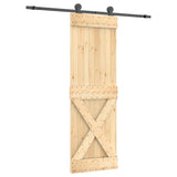 Drsna vrata Vidaxl s testo 70x210 cm trdni bor