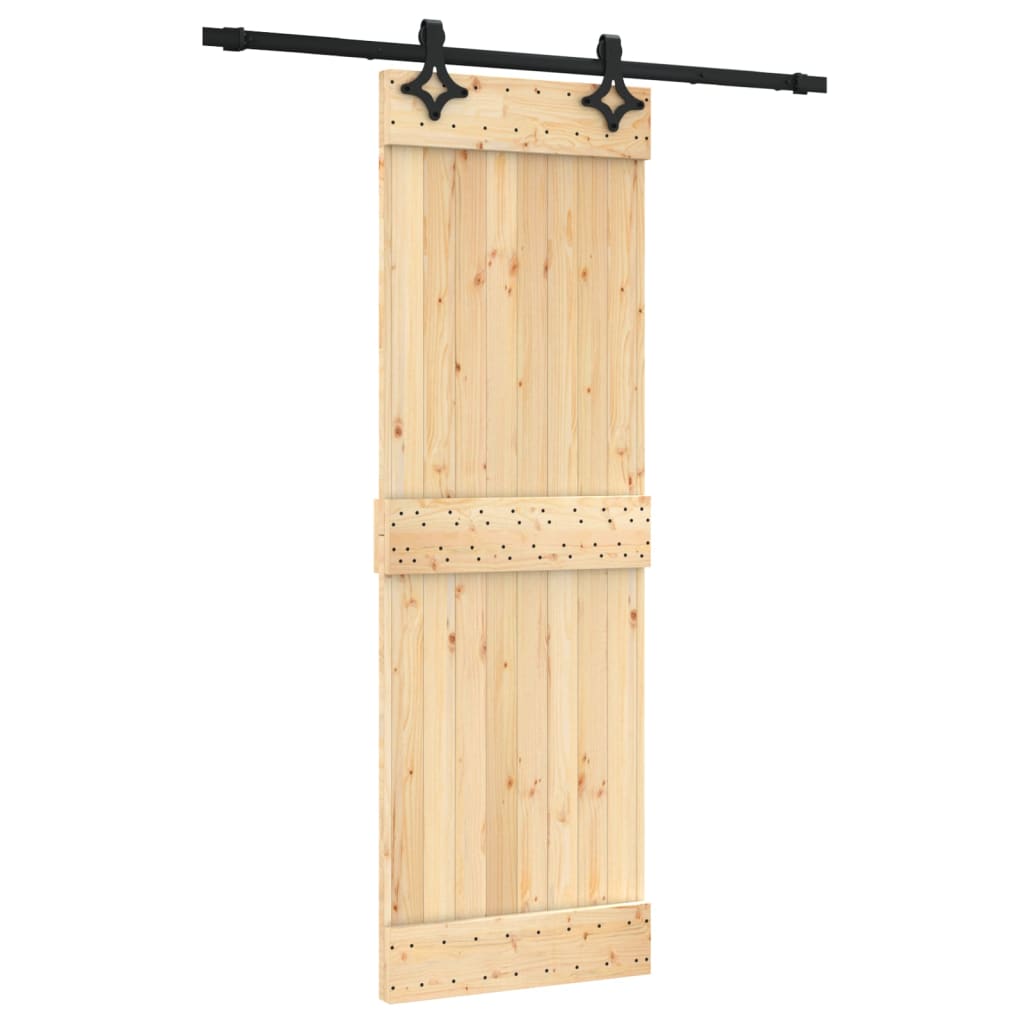 Drsna vrata Vidaxl s testo 70x210 cm trdni bor