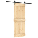VidaXL sliding door with batter 80x210 cm Solid pine