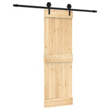 Drsna vrata Vidaxl s testo 70x210 cm trdni bor