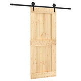 Vidaxl rutscht Dier mat Batter 85x210 cm feste Péiere