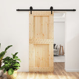 Vidaxl rutscht Dier mat Batter 85x210 cm feste Péiere