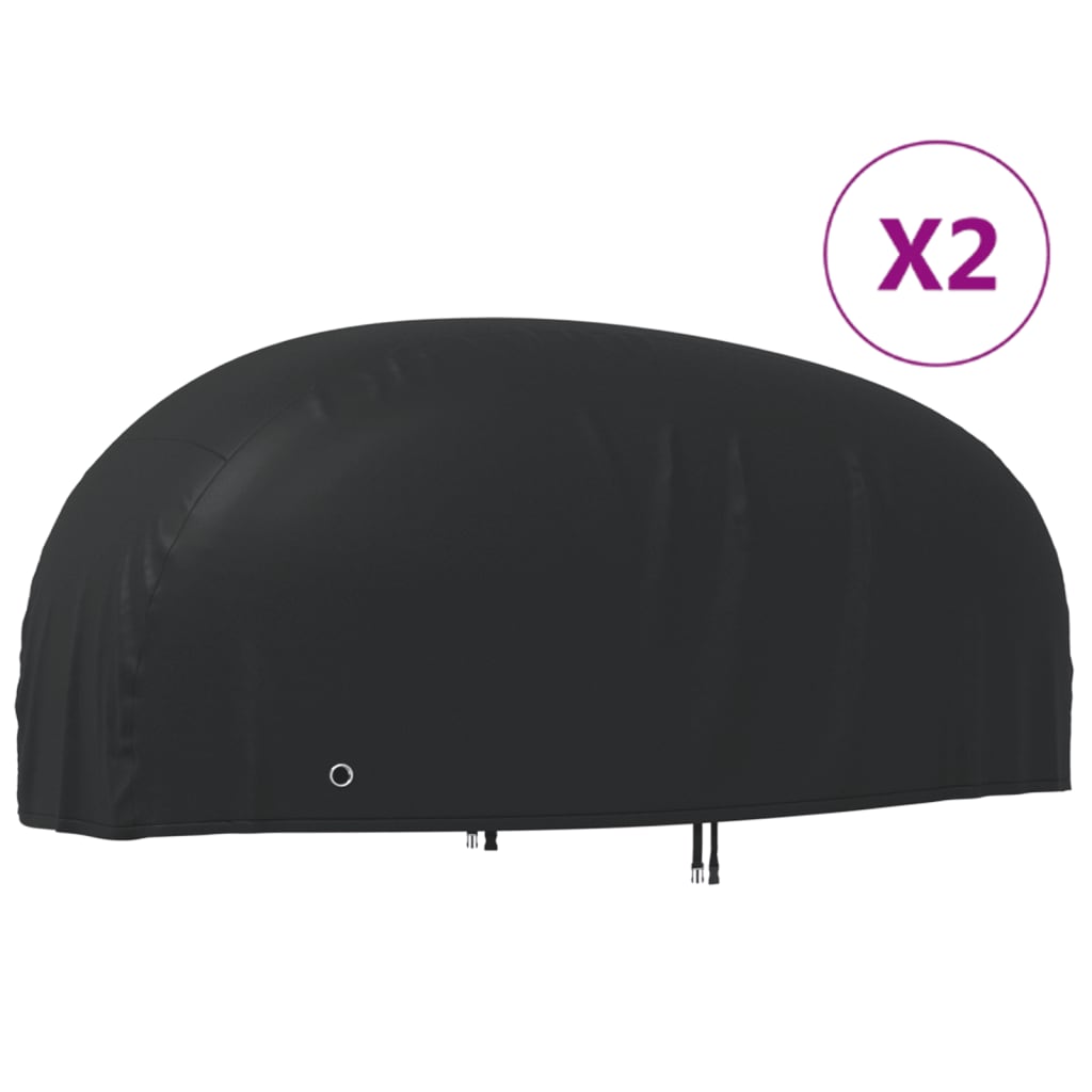 Vidaxl Motor Covers 2 PCS 265X1055X125 CM 210D Oxford Fabric
