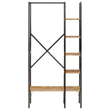 Vidaxl tøjstativ med hylder 90x40x190 cm fast mango træ og jern