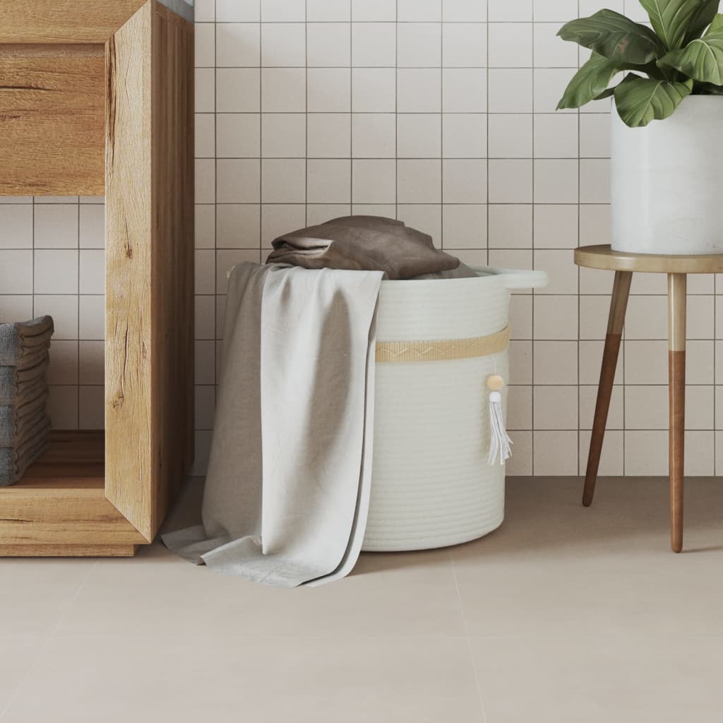 Vidaxl Storage basket Ø 38x36 cm Cotton White