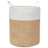 Vidaxl Storage basket Ø 38x46 cm cotton brown and white