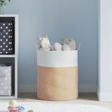 Vidaxl Storage basket Ø 38x46 cm cotton brown and white
