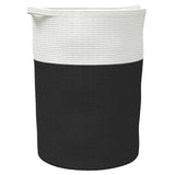 Vidaxl Storage basket Ø 49x65 cm cotton black and white