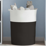 Vidaxl Storage basket Ø 49x65 cm cotton black and white