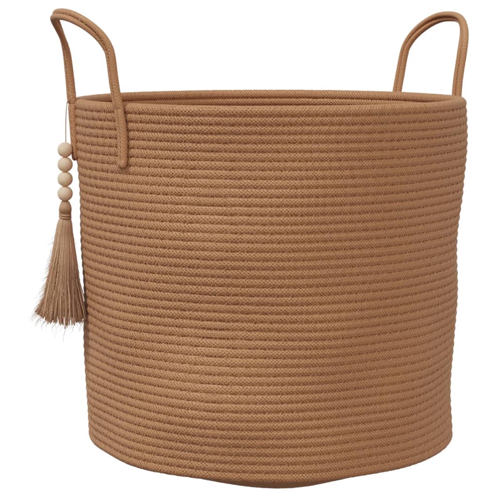 Vidaxl Storage basket Ø 40x35 cm cotton brown