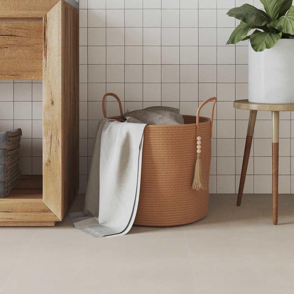 Vidaxl Storage basket Ø 40x35 cm cotton brown