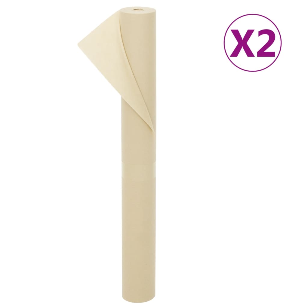 Vidaxl fleece klud til planter 2 ruller 70 g m² 10x1,6 m