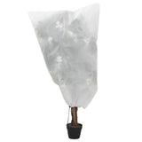 VIDAXL -Pflanze Abdeckungen mit Kordelkordel 8 ST 70 g m² 0,8 x 1 m