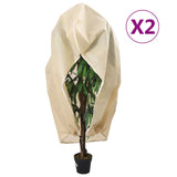 Vidaxl Plant covers with zipper 2 st 70 g m² 3.93x3.5 m