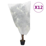 Vidaxl Plant covers with drawstring 12 st 70 g m² 0.8x0.8 m