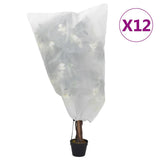 Vidaxl Planz Deckt mat Drawstring 12 St 70 g mëlffesch.1x1,2 m